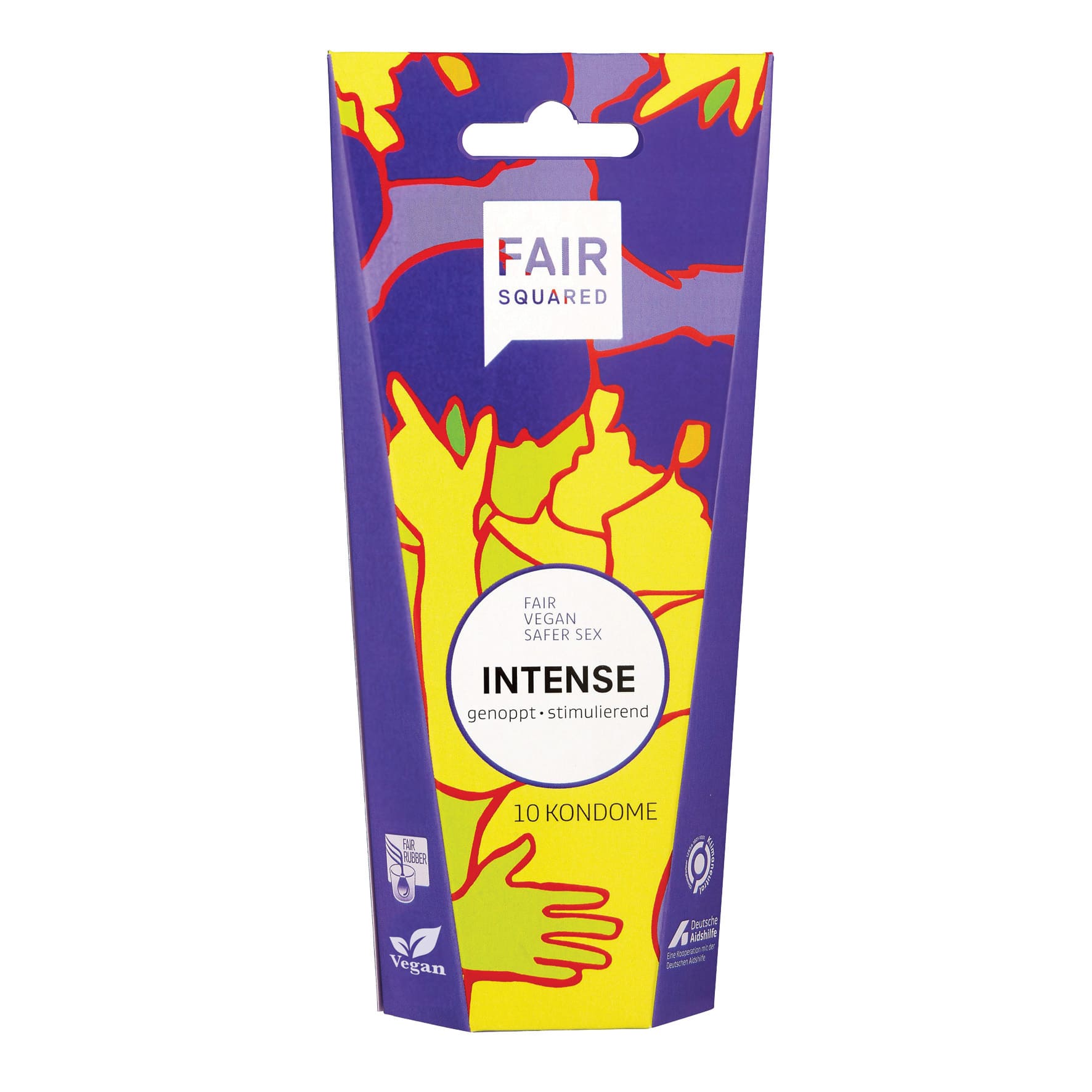 FAIR SQUARED Kondome "Intense" | vegane & faire Lümmeltüten