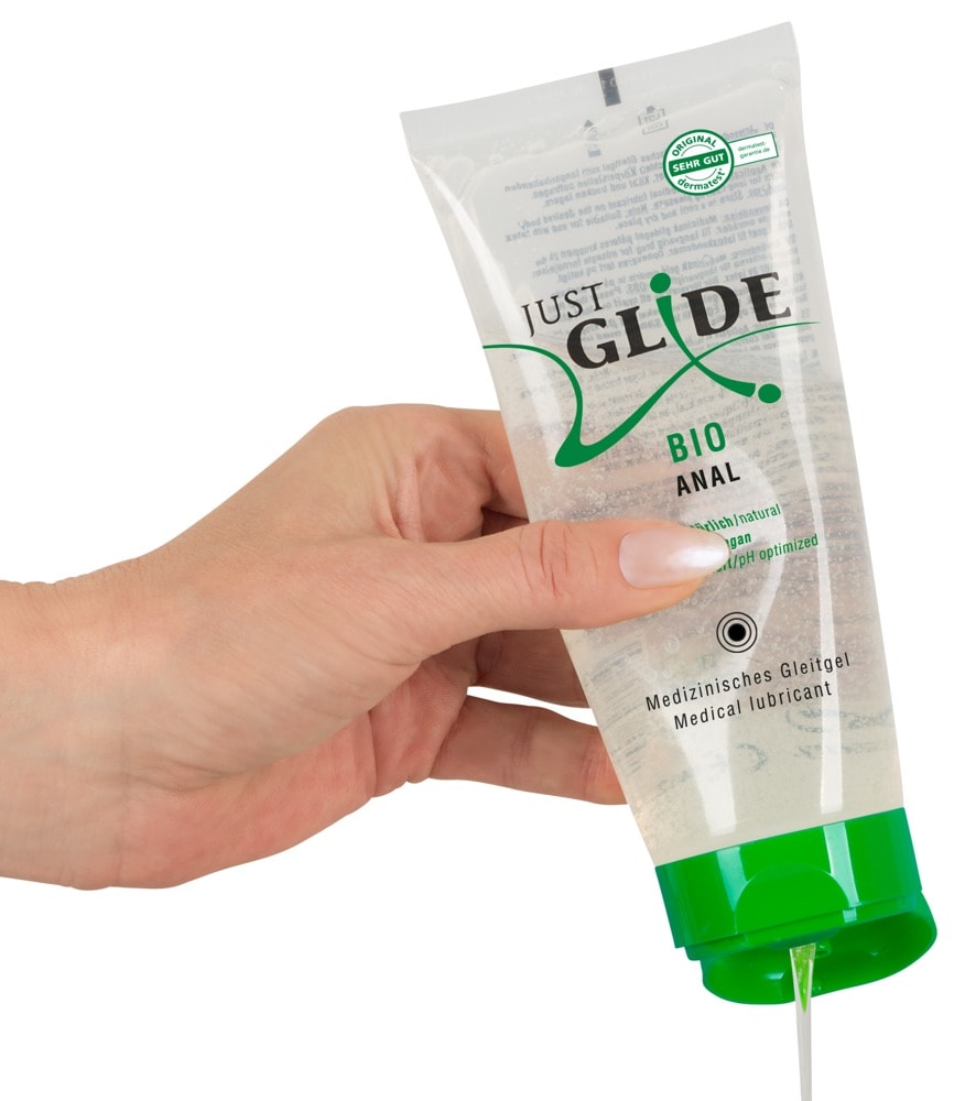 Just Glide Bio Anal Gleitmittel auf Wasserbasis 200ml | speziell für die anale Lust konzipiert 