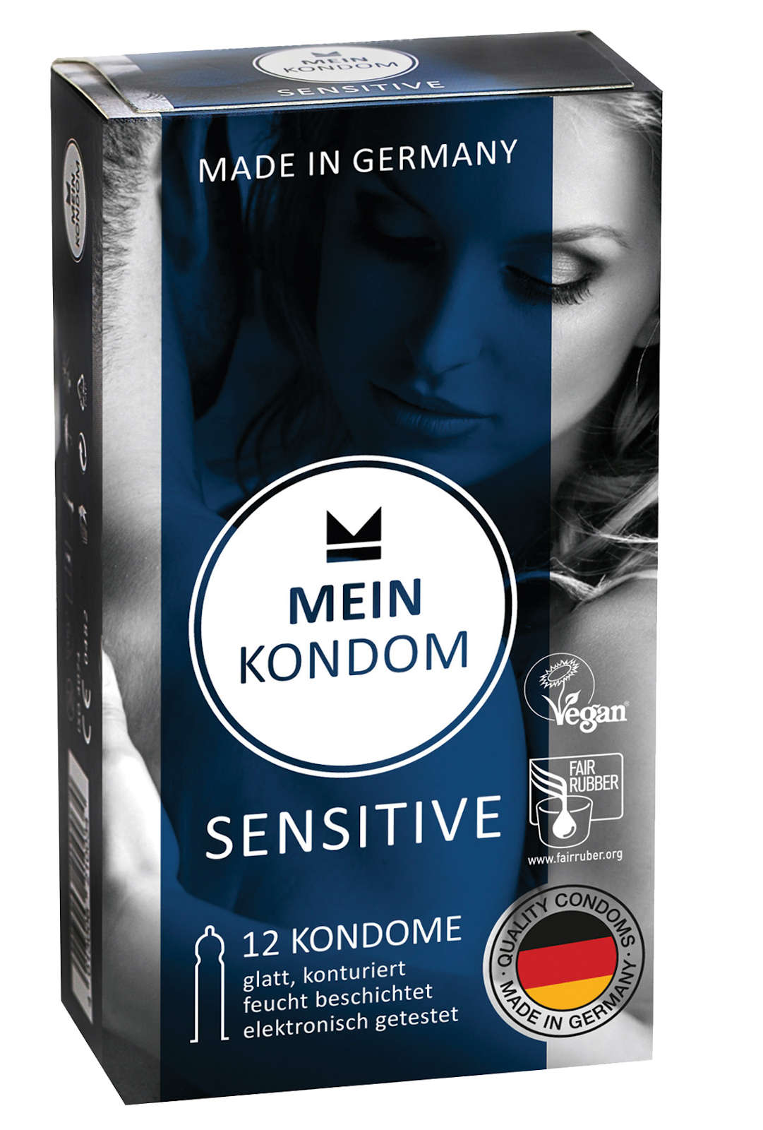 MEIN KONDOM Sensitive Fair & Vegan 12 Stück | aus fair gehandeltem Latex