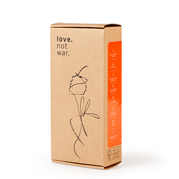 Love not War Vibrator "Gra" | Verpackung Love not War Vibrator "Gra" | Verpackung