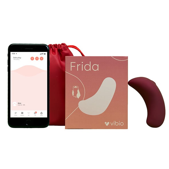 Vibio Frida - Auflegevibrator wein-rot | steuerbar per Smartphone