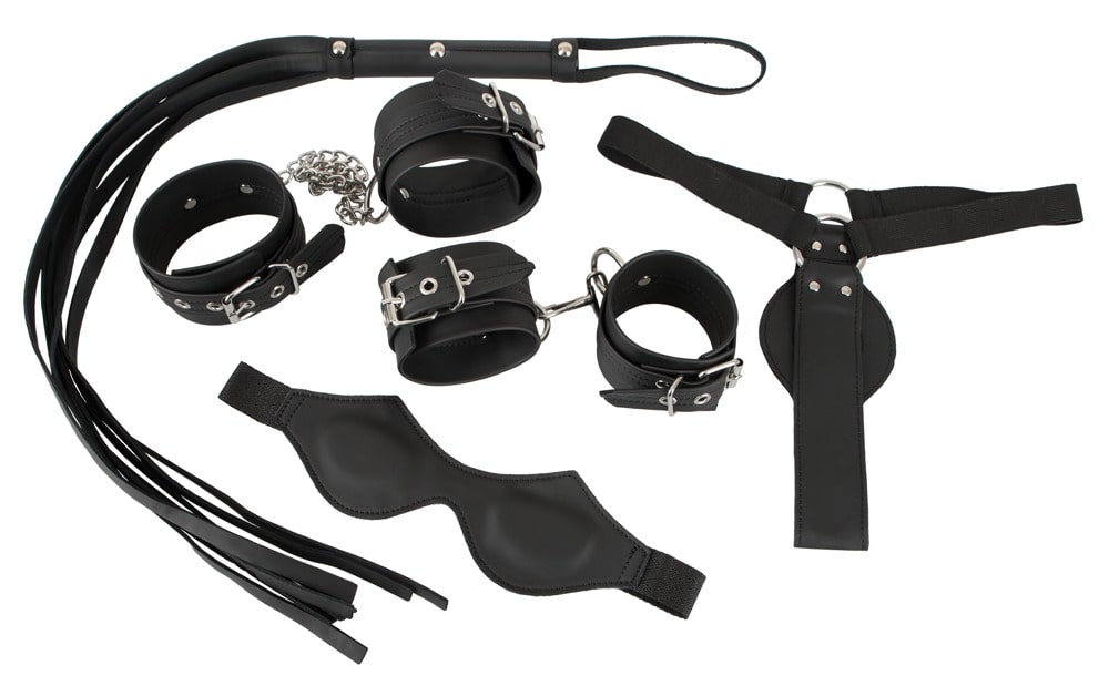 Vegan Fetish 5-teiliges Bondage-Set | umfangreiches BDSM-Set