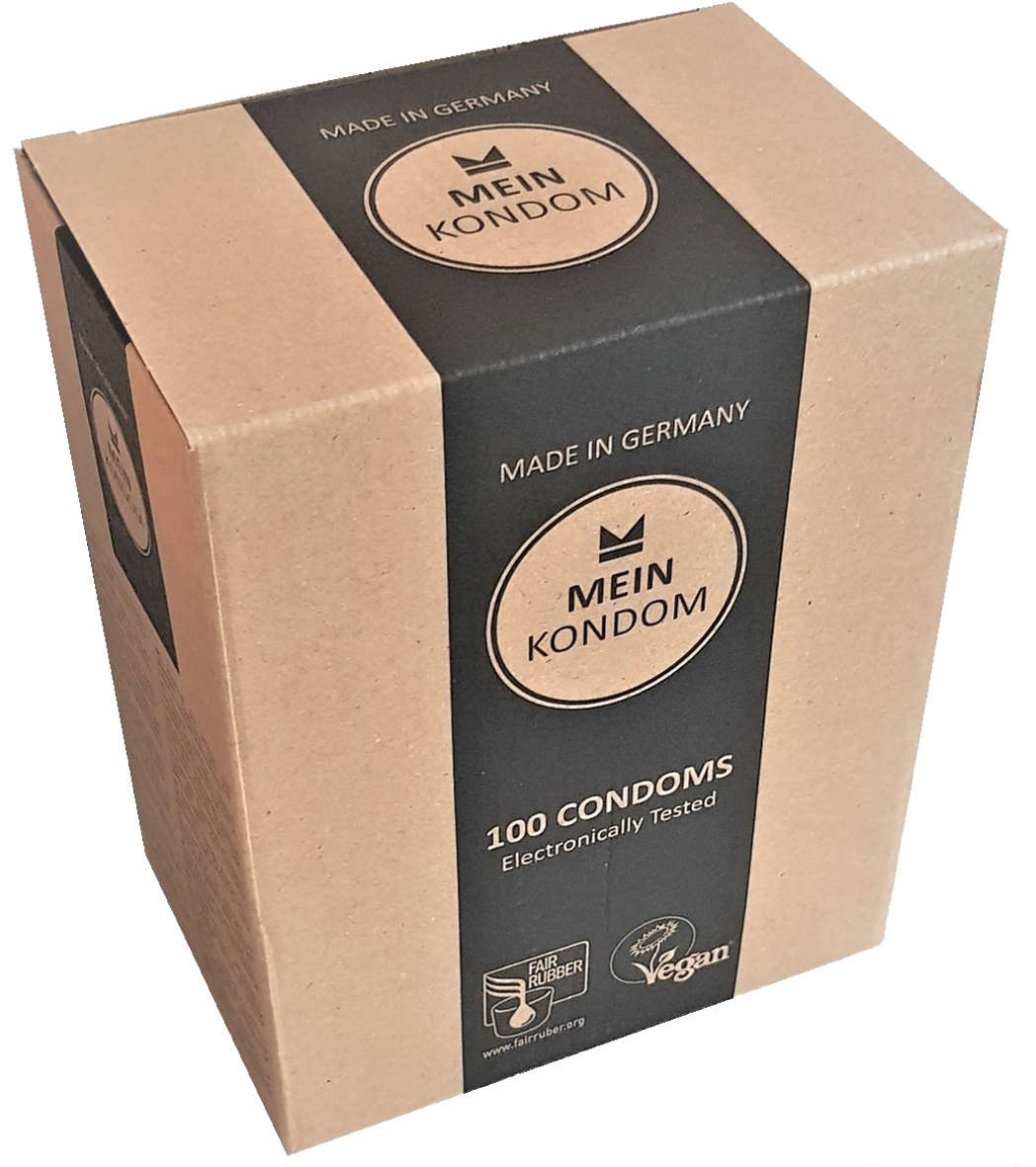 MEIN KONDOM Sensation Fair Vegan 100er Box | Verpackung