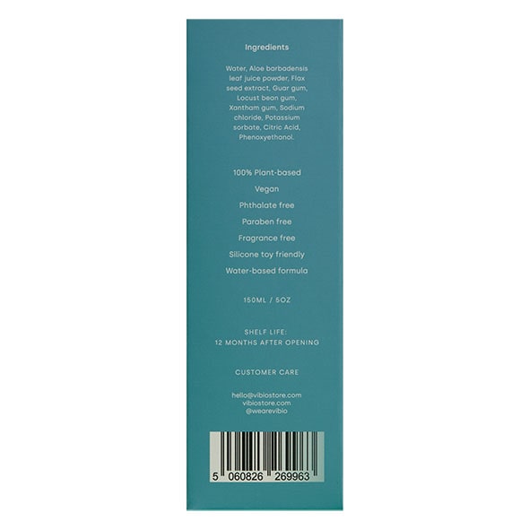 Vibio Glee - Aloe Vera Lube | Verpackung hinten