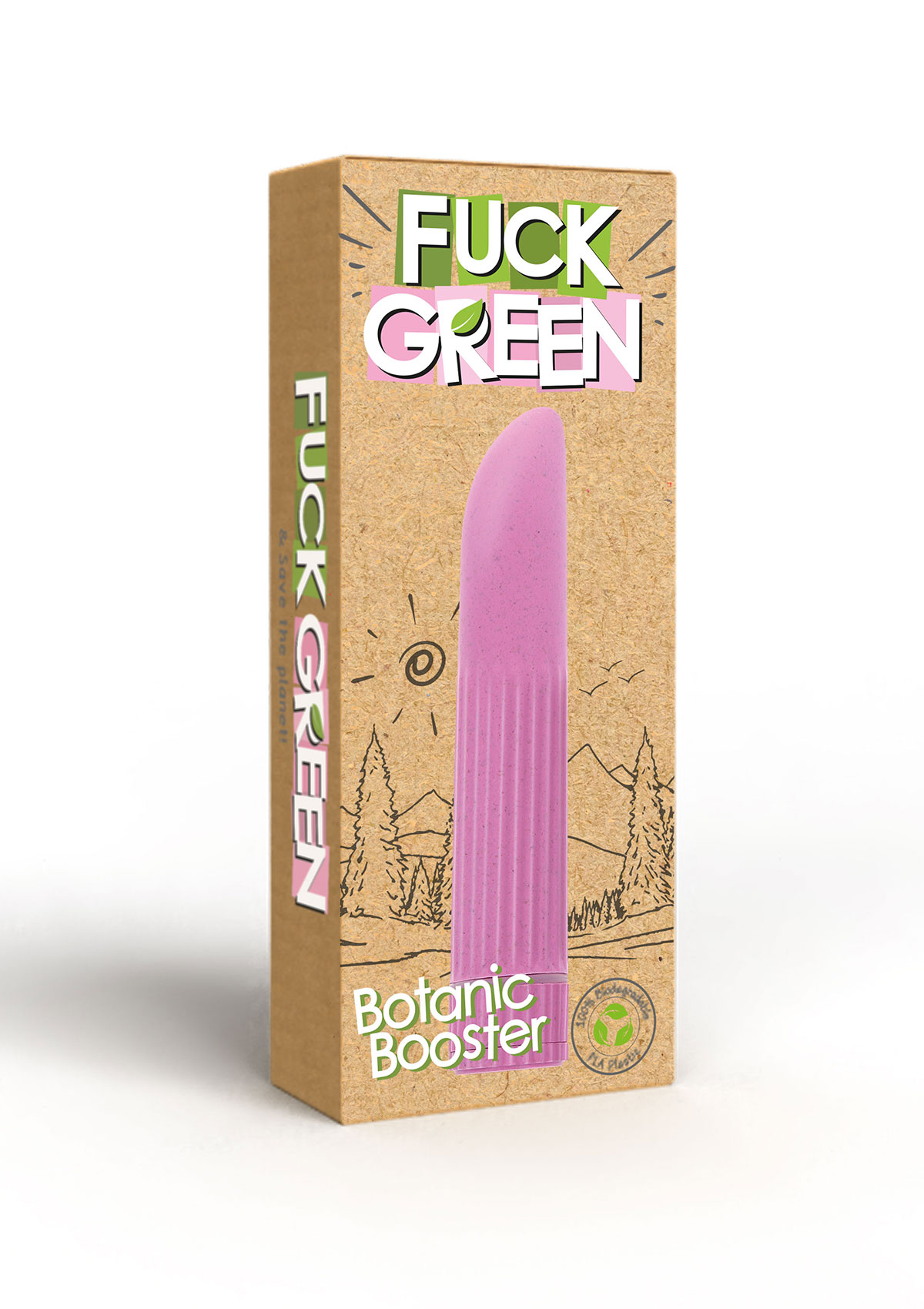 Fuck Green Botanic Booster Minivibrator rosa | Verpackung