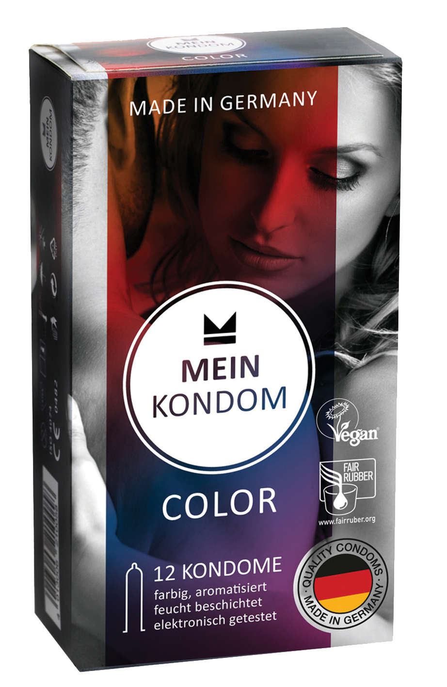 MEIN KONDOM Color Fair & Vegan 12 Stück | aus fair gehandeltem Latex