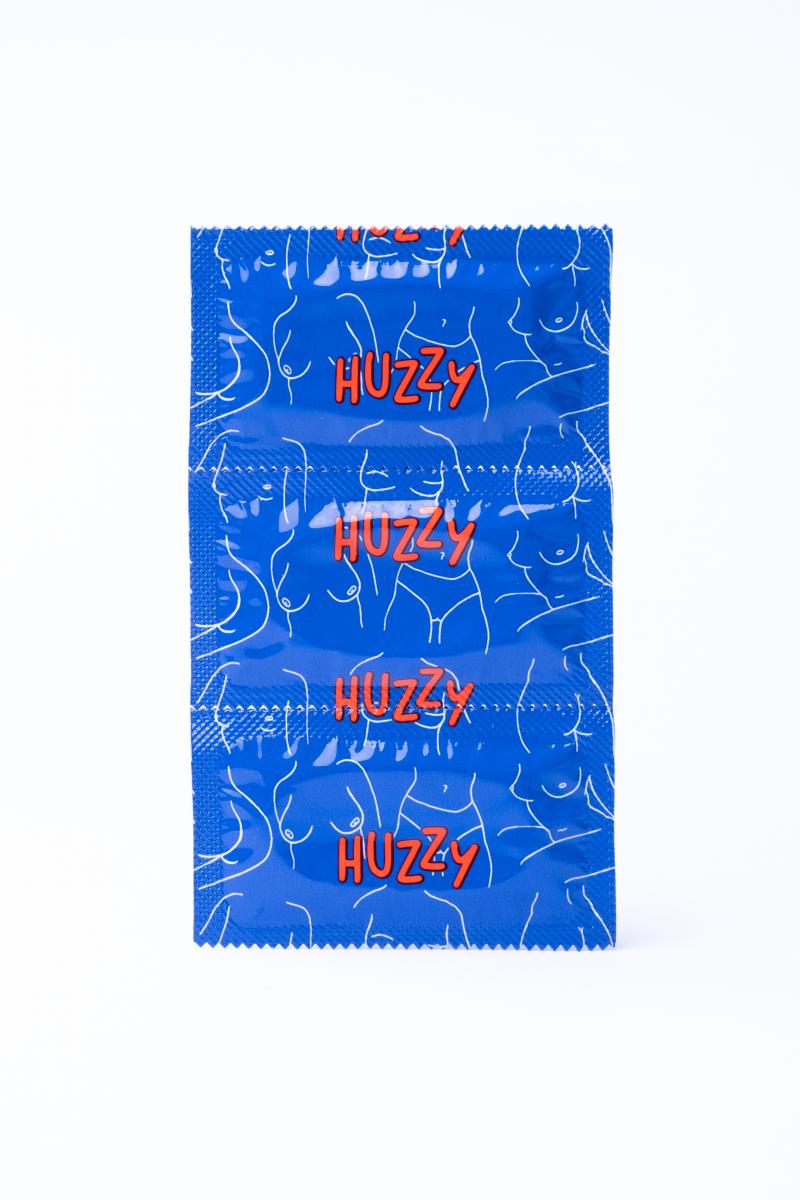 Huzzy - Vegane Kondome (12er Pack) | mit Reservoir