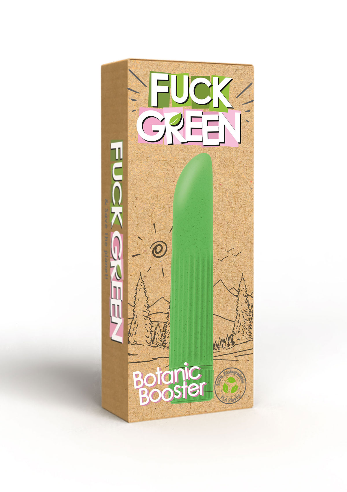 Fuck Green Botanic Booster Minivibrator grün | Verpackung