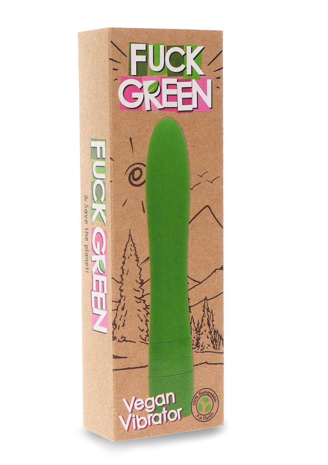 Fuck Green Vegan Vibrator | Verpackung Fuck Green Vegan Vibrator | Verpackung