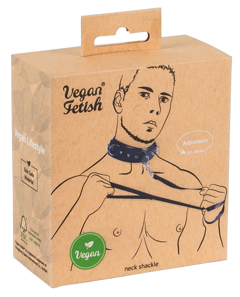 Vegan Fetish Halsfessel & Leine | Verpackung