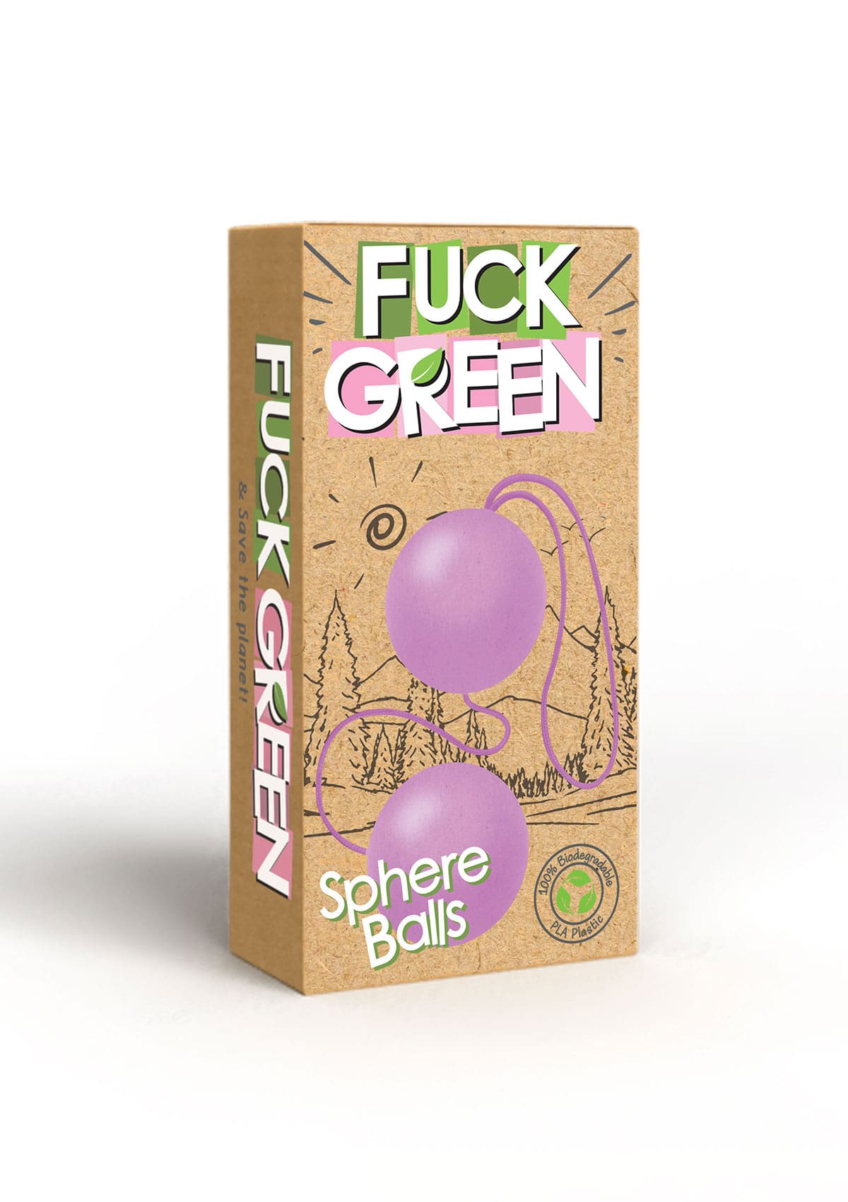 Fuck Green Sphere Balls Liebeskugeln rosa | Verpackung