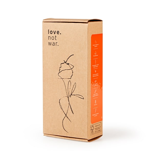 Love not War Minivibrator "AMORE" orange | Verpackung