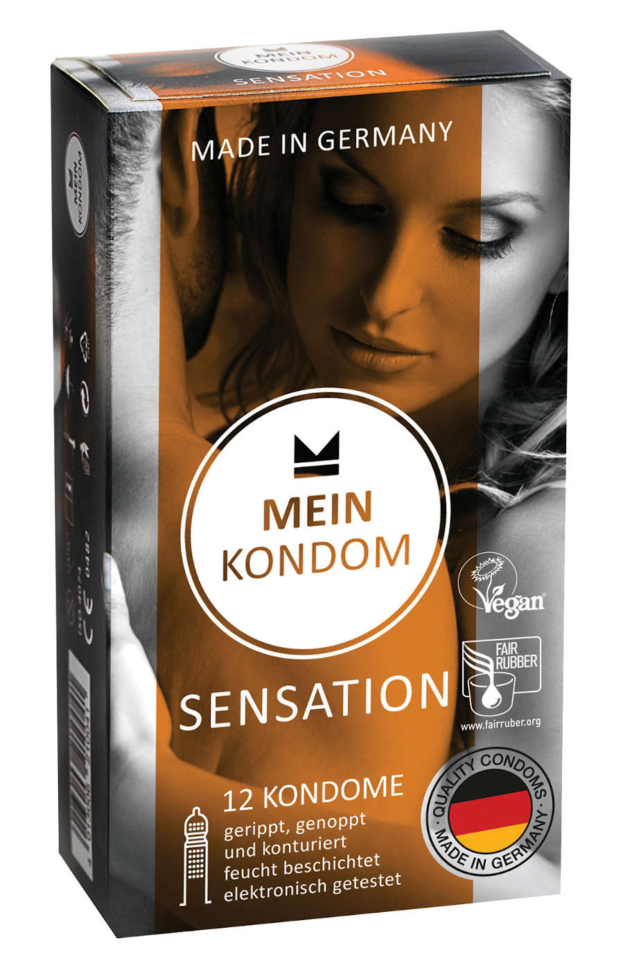 MEIN KONDOM Sensation Fair & Vegan 12 Stück | aus fair gehandeltem Latex