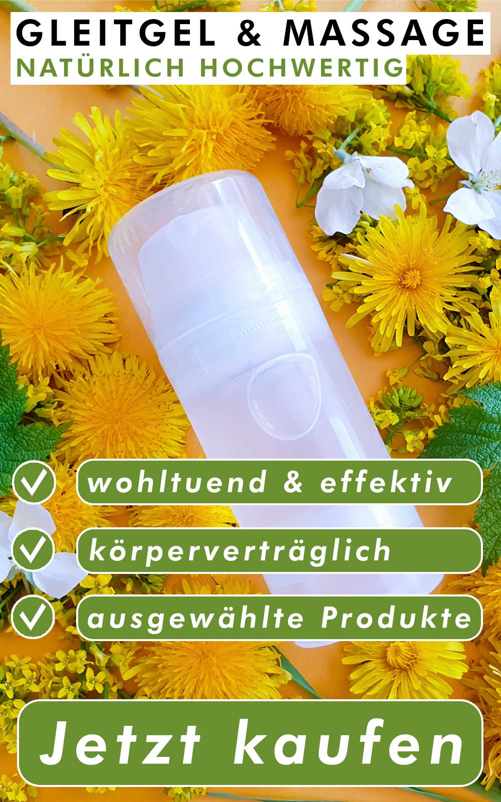 Gleitgele & Massageöle in Bio-Qualität